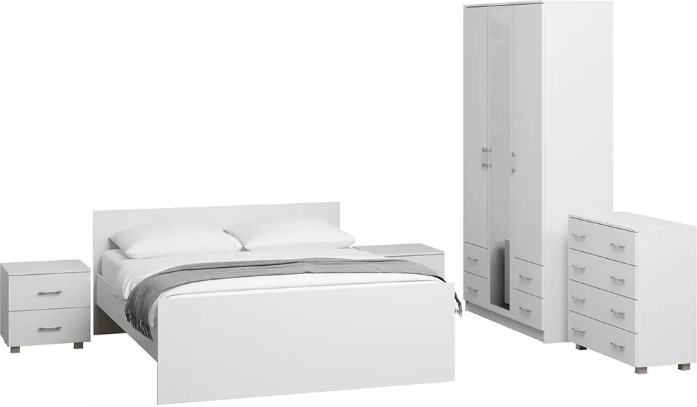 Модульная спальня  Милена-3 Белый