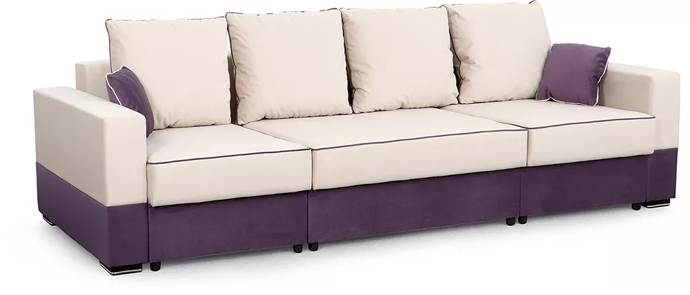 Модульный диван для школы Бостон Крем Виолет