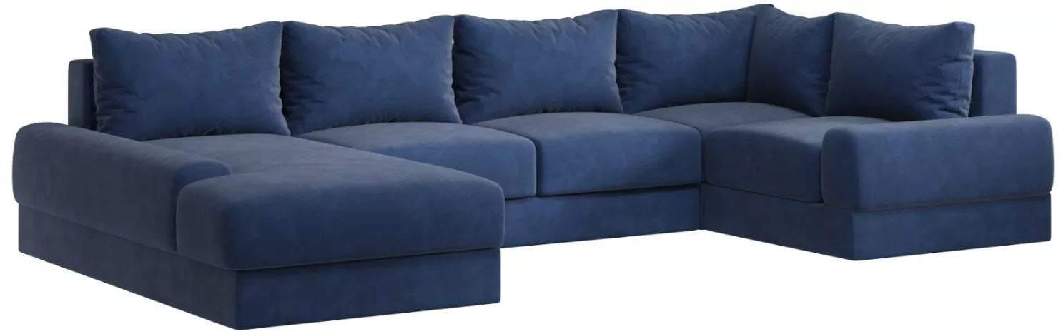 Угловой диван для спальни Ариети-П Blue