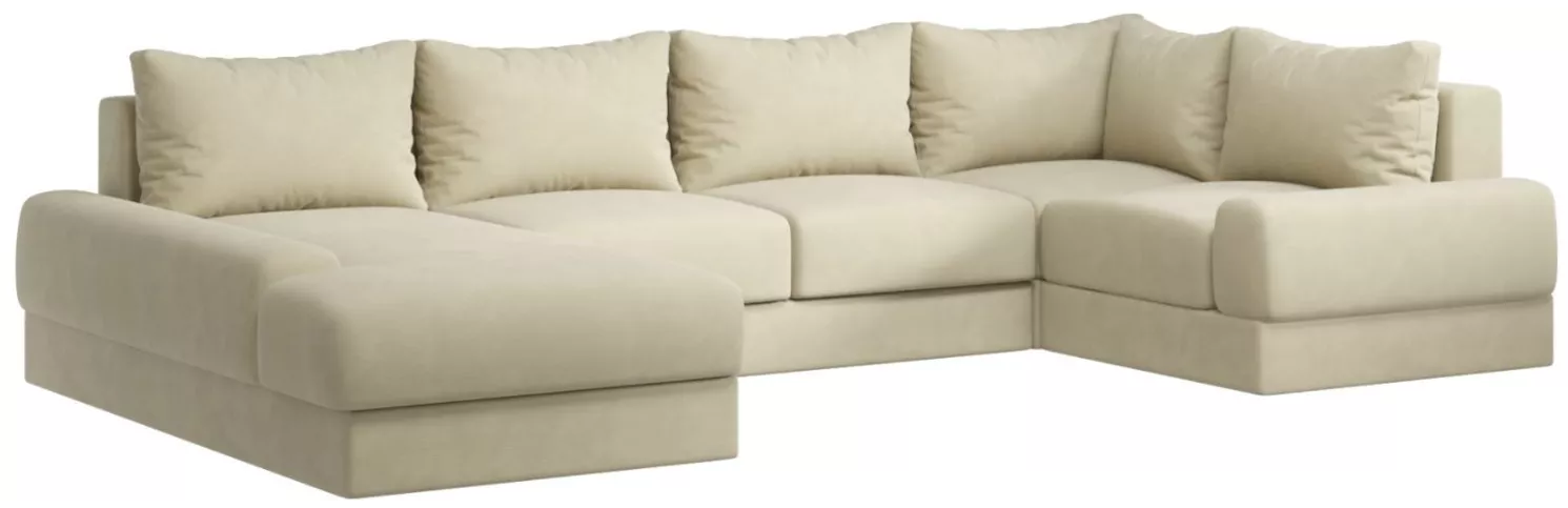 Угловой диван для спальни Ариети-П Плюш Лайт