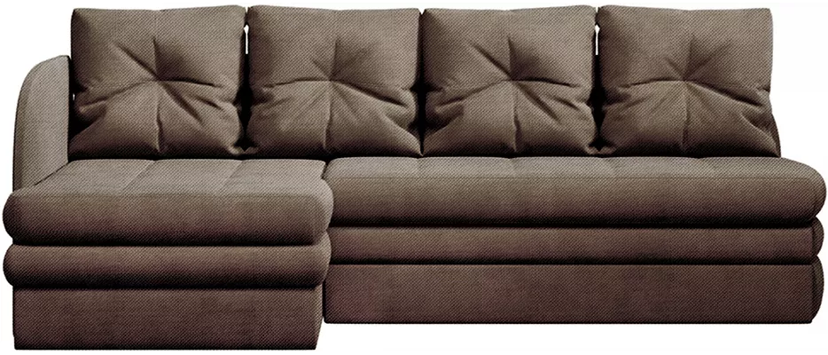  угловой диван из рогожки Мираж Латте