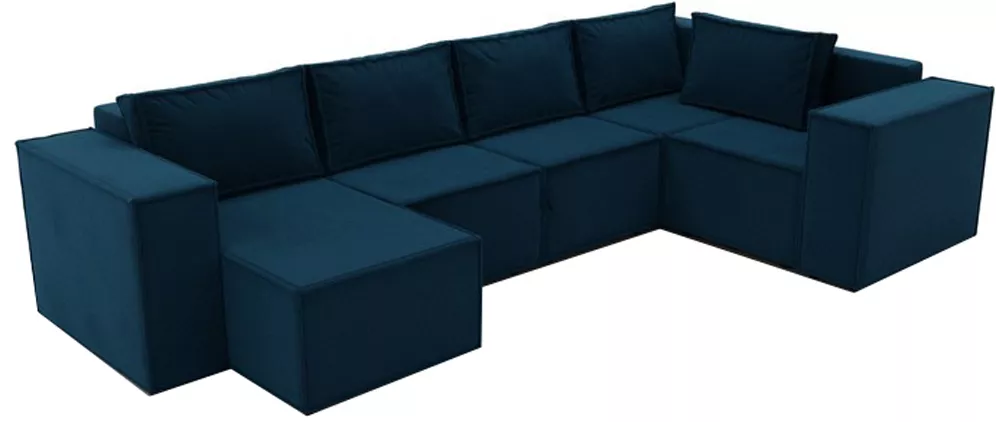 Модульный диван для школы Лофт П-образный Нави
