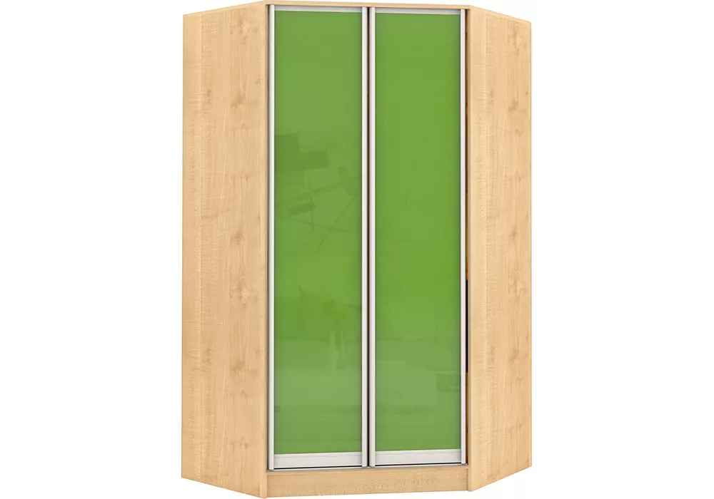 Зеленый шкаф распашной Версаль У-2 Оракал Дизайн-1