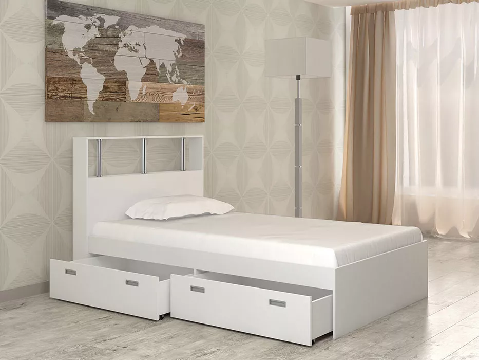 одноместная кровать Бриз-6 (120) Дизайн-1