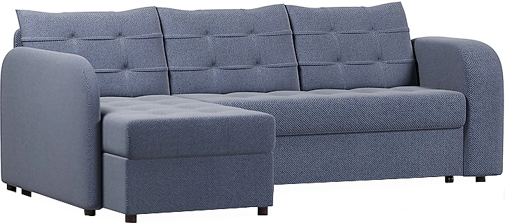 Угловой диван с независимым пружинным блоком Беллано Блю