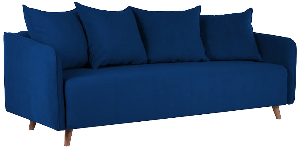 Прямой диван из велюра  Лила трехместный Дизайн 3