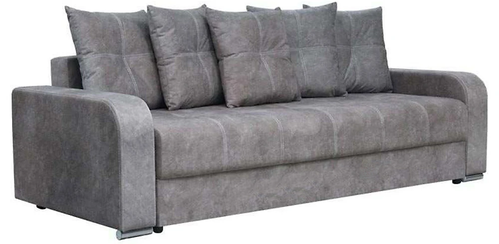 Прямой диван из велюра  Августин-2 Дизайн 1