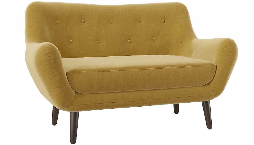 Прямой диван из велюра  Элефант Дизайн-2