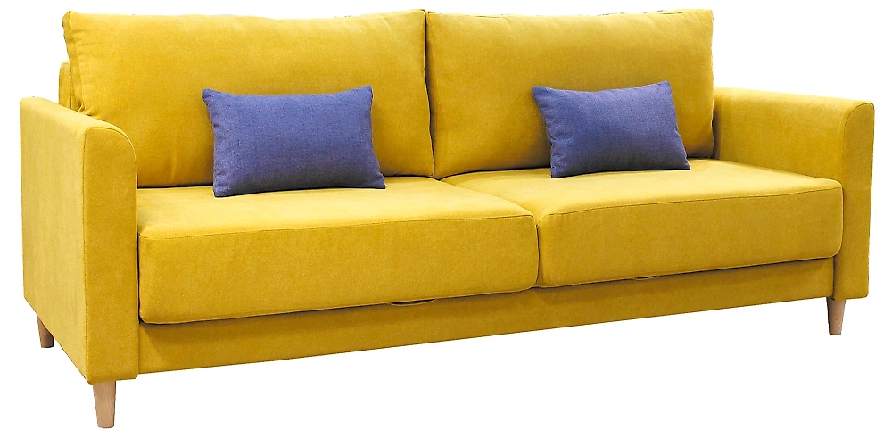 Жёлтый прямой диван Юстин 2 Дизайн 2