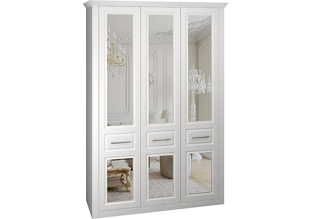 Шкаф для одежды с зеркалом Венеция-1.3 Дизайн-3