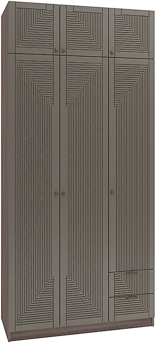Распашной шкаф с антресолью Фараон Т-16 Дизайн-2