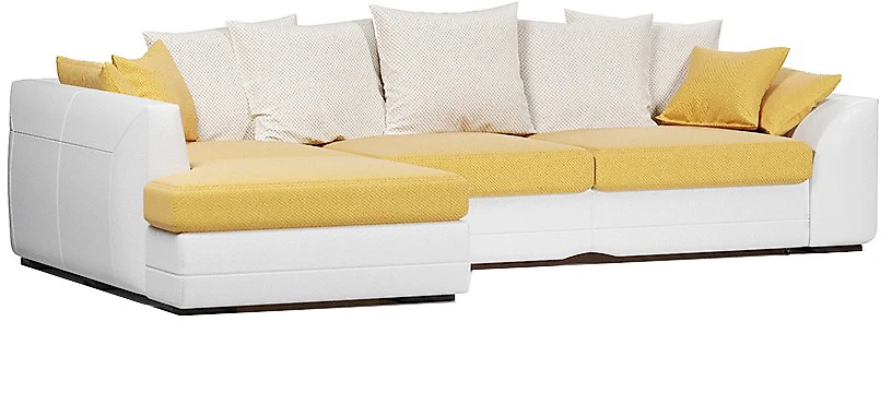 Угловой диван с подушками Калифорния Еллоу