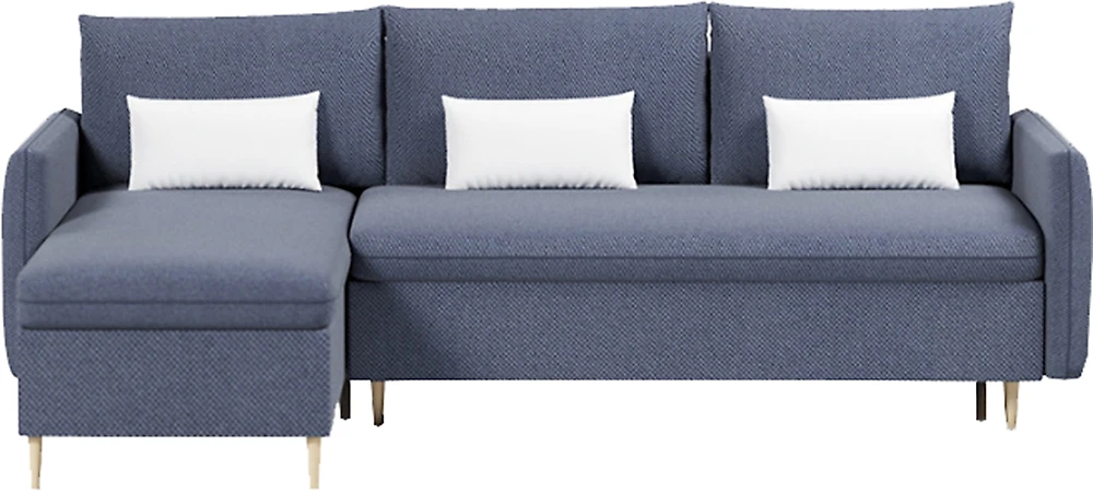 Угловой диван с подушками Рон Амиго Блу