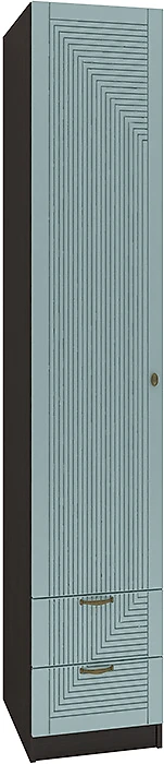 Чёрный распашной шкаф Фараон П-3 Дизайн-3