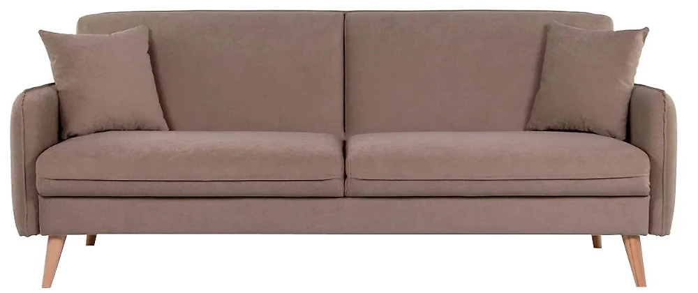 Прямой диван из велюра  Энн трехместный Дизайн 1