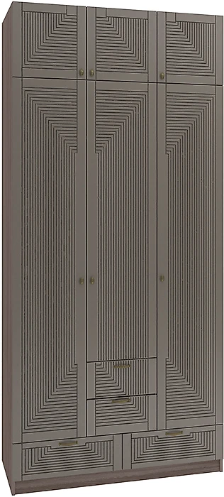 Шкаф коричневого цвета Фараон Т-18 Дизайн-2