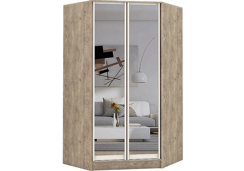 Шкаф для одежды с зеркалом Версаль У-2 с зеркалом Дизайн-2