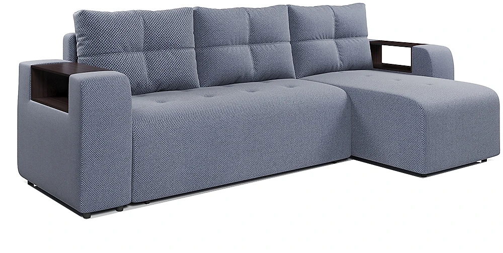 Угловой диван с независимым пружинным блоком Дуглас Блю