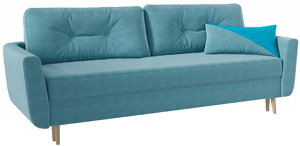 Прямой диван из велюра  Норфолк Плюш Блу