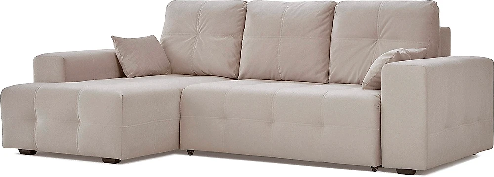Угловой диван для гостиной Питсбург Плюш Крем арт. 669791