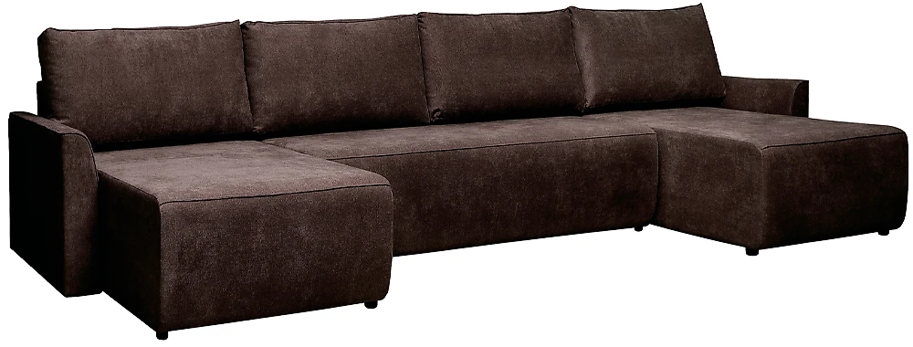 Угловой диван на деревянном каркасе Марсель П-образный Дизайн 3