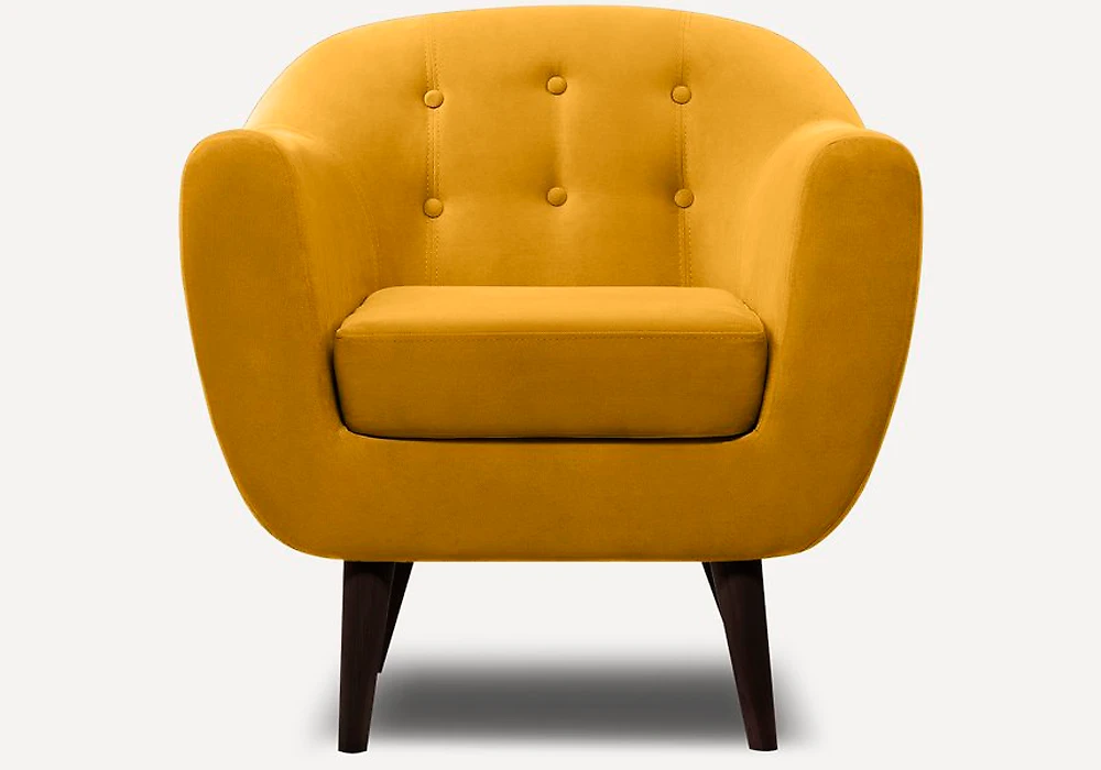 Тканевое кресло Роттердам Velvet Yellow арт. KZ000006790