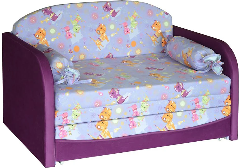 Полуторный раскладной диван Димочка детский с узкими подлокотниками