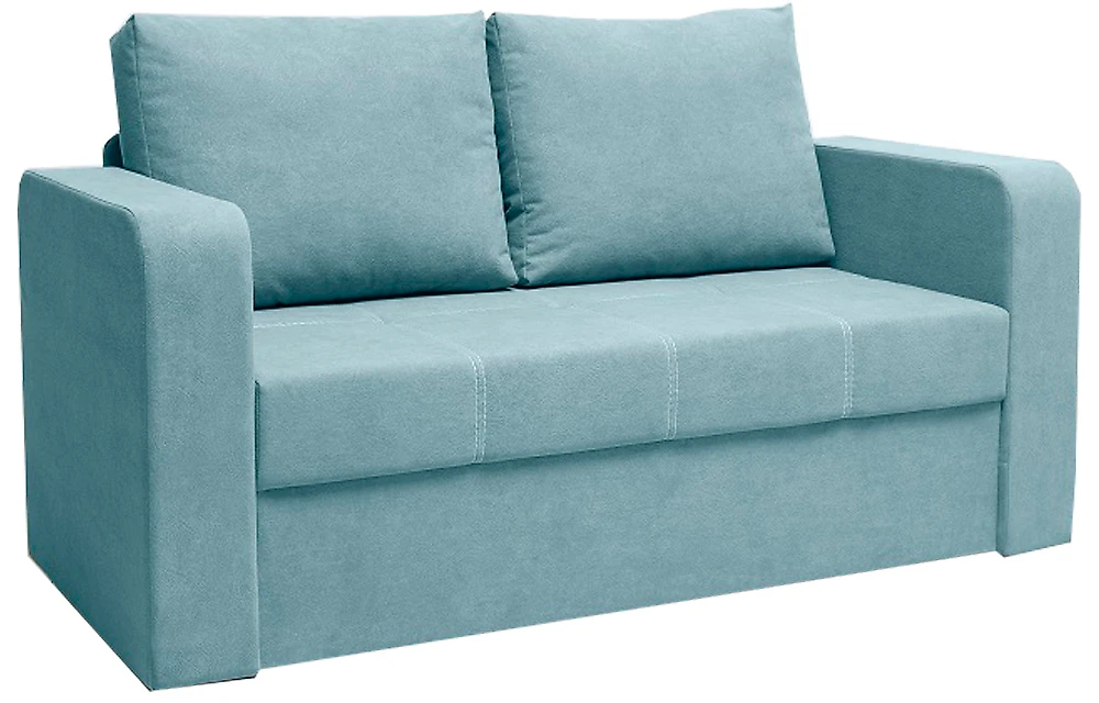 Синий прямой диван Джером Дизайн 2