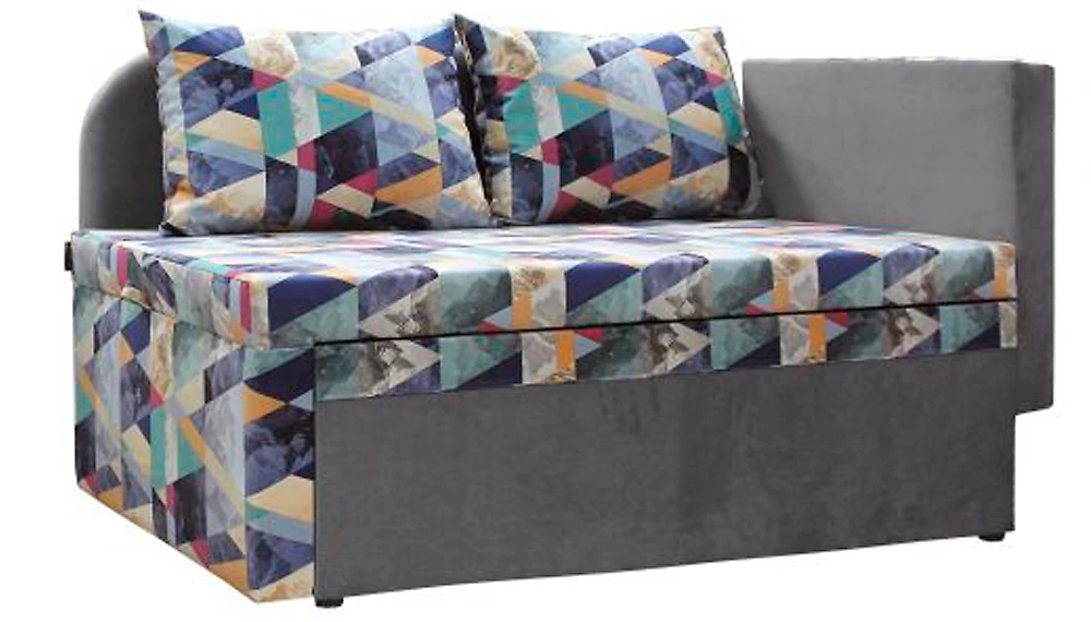 Прямой диван из велюра  Мирка Дизайн 1