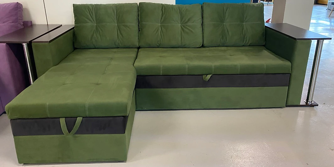 Угловой диван с подушками Атланта со столиком арт. 675832