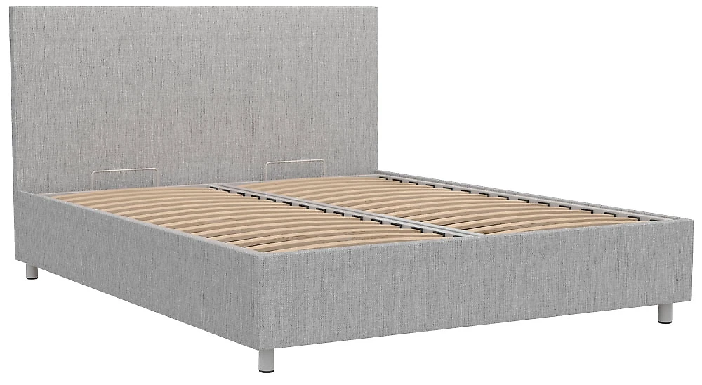 Широкая кровать Белла 160х200 с бельевым ящиком Кантри Беж