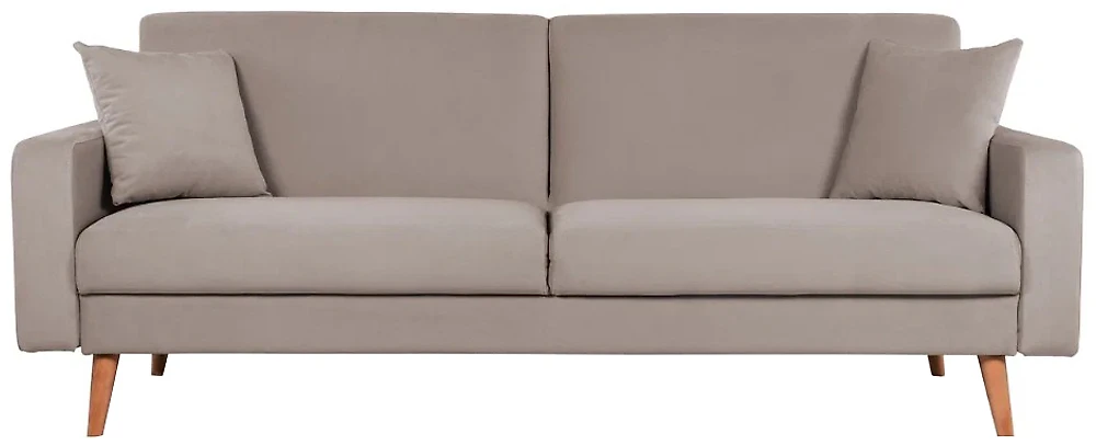 Бежевый прямой диван Верден трехместный Дизайн 2