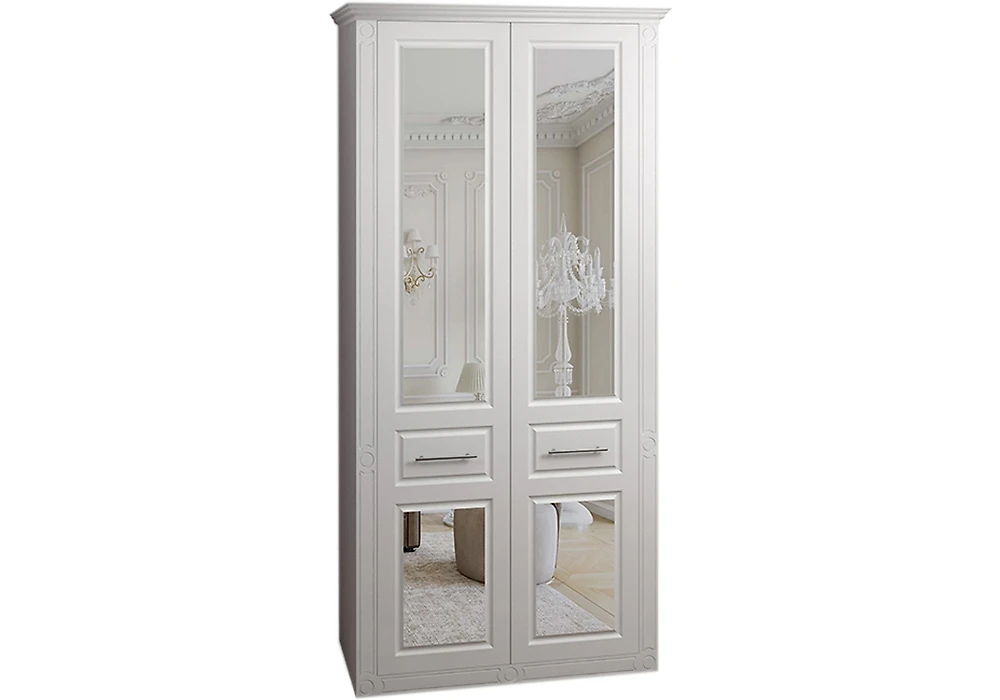 Шкаф для одежды с зеркалом Венеция-1.2 Дизайн-3