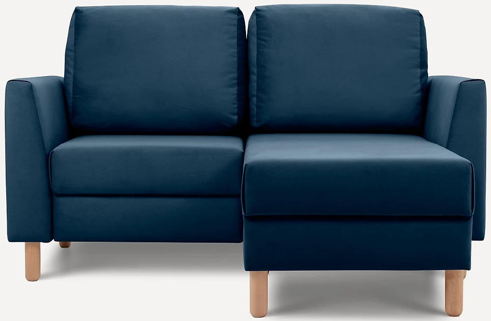 Угловой диван с ящиком для белья Ройн Мини Velvet Blue арт. 2002242770