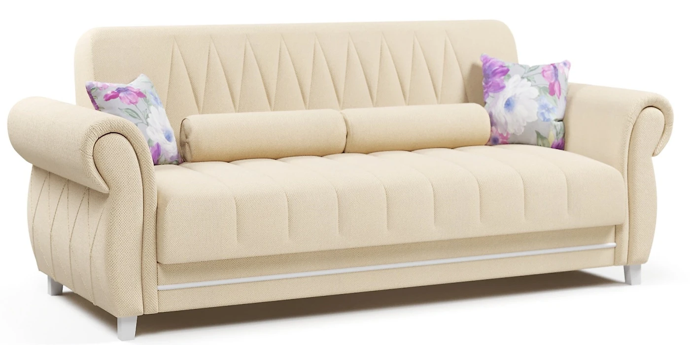 Прямой диван из велюра  Роуз Beige