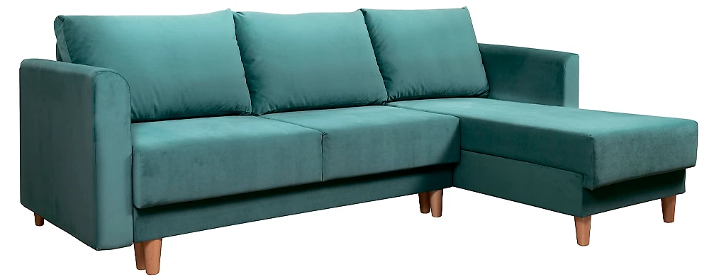 Угловой диван из ткани антикоготь Юстин 2 Дизайн 3