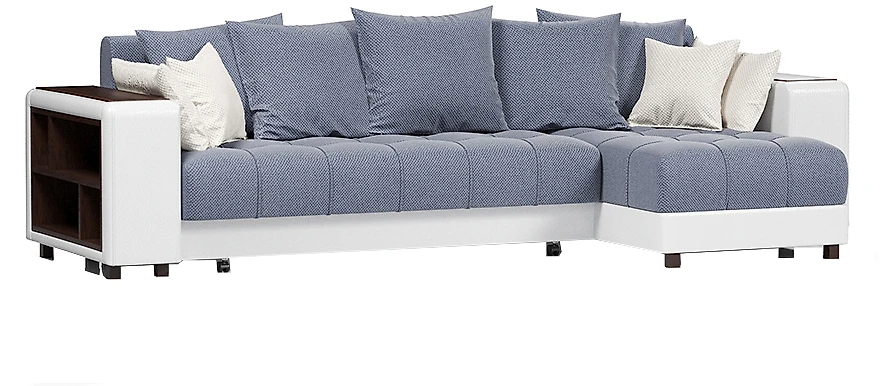 Угловой диван с ортопедическим матрасом Дубай Блю