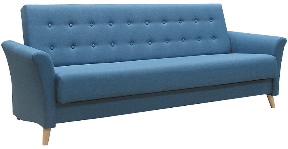 Синий прямой диван Клементина Дизайн 3