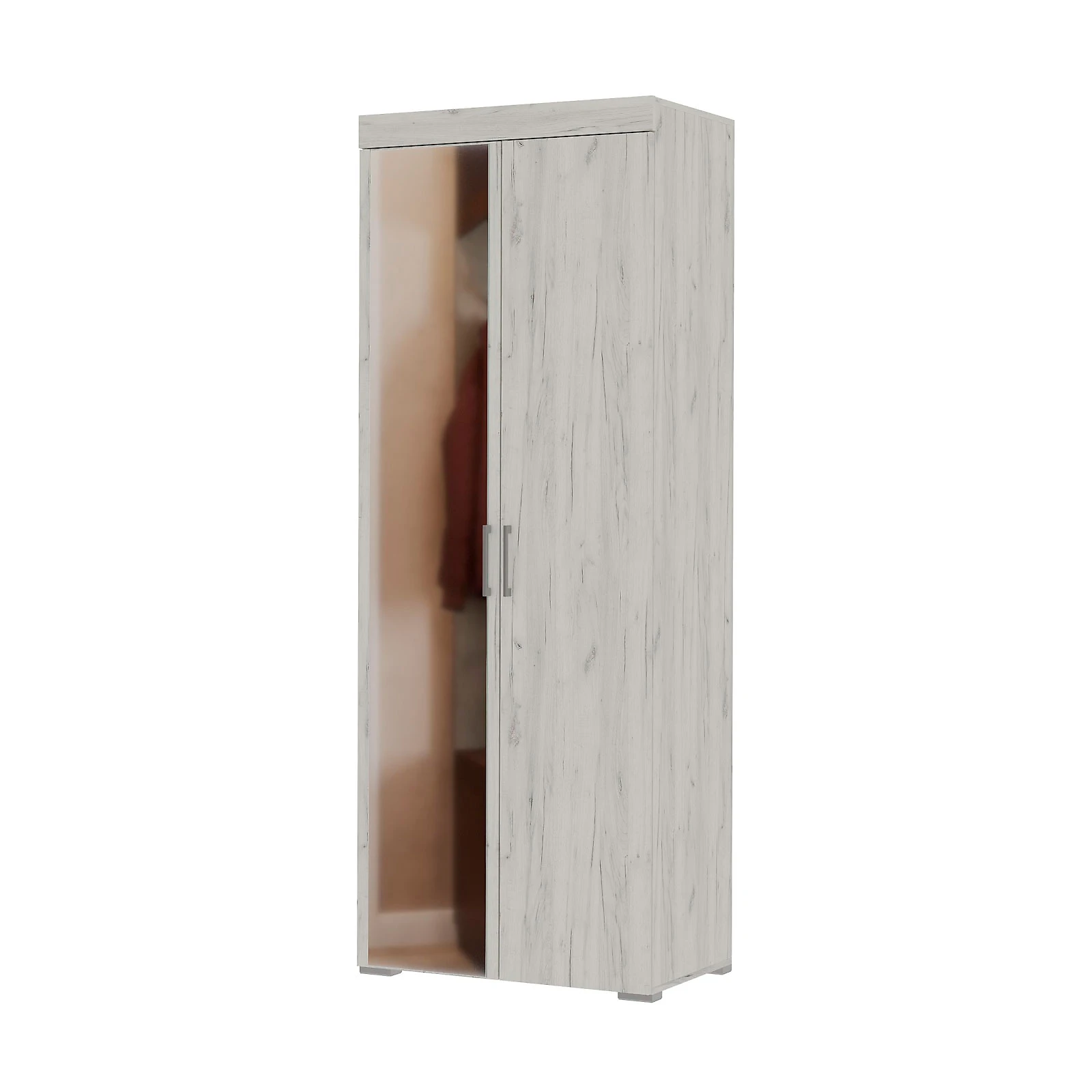 Распашной шкаф 80 см Гранд комбинированный Крафт
