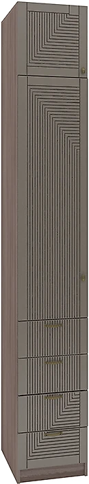 Шкаф коричневого цвета Фараон П-11 Дизайн-2