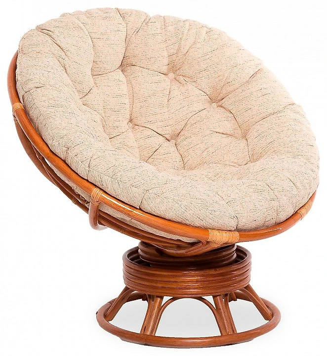 Коричневое кресло Papasan 23/01В Дизайн-4