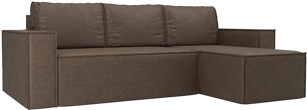 Угловой диван со спальным местом Лофт Шоколад