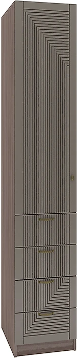 Шкаф коричневого цвета Фараон П-5 Дизайн-2