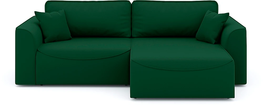 Зелёный угловой диван Рафаэль Плюш Дизайн-14