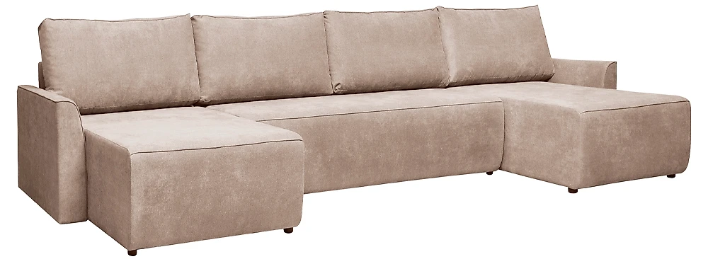 Угловой диван на деревянном каркасе Марсель П-образный Дизайн 1