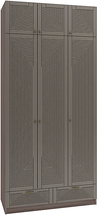 Шкаф коричневого цвета Фараон Т-13 Дизайн-2