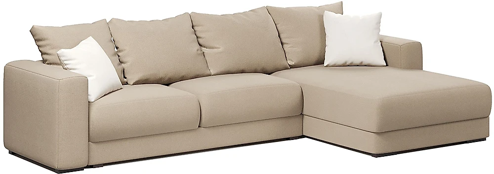 Угловой диван с правым углом Ланкастер Беж