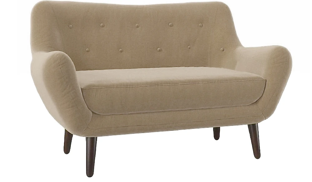 Прямой диван из велюра  Элефант Дизайн-4