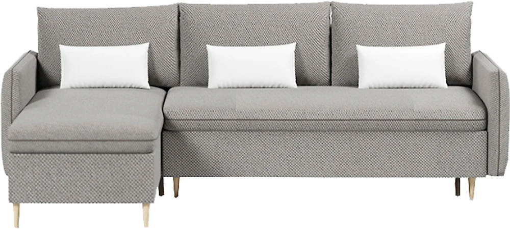 Угловой диван с ящиком для белья Рон Амиго Грей