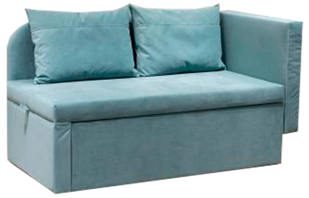 Синий прямой диван Мирка Дизайн 2
